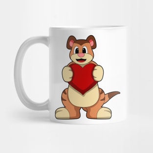 Meerkat with Heart Mug